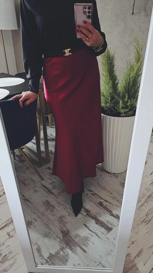 Spódnica  satynowa maxi