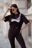 T-SHIRT BRA CZEKOLADA
