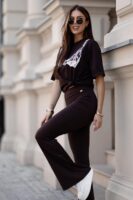 T-SHIRT BRA CZEKOLADA