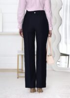 Spodnie NOIR BELTED-Ciemny Granat