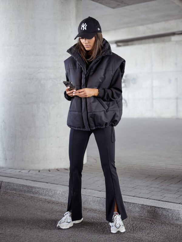 Kamizelka City Flow-Oversize czarna
