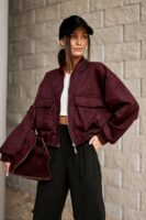 Kurtka VIVARA -BURGUNDOWA