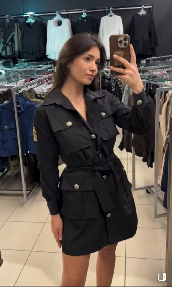 Sukienka MILITARY-czarna