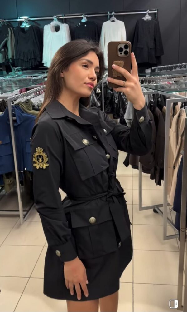 Sukienka MILITARY-czarna