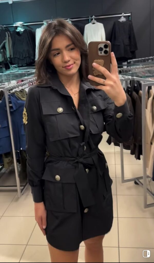 Sukienka MILITARY-czarna