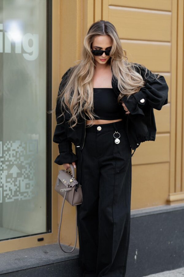 Kurtka CELINE i SPODNIE FLORENCE DENIM-czarne