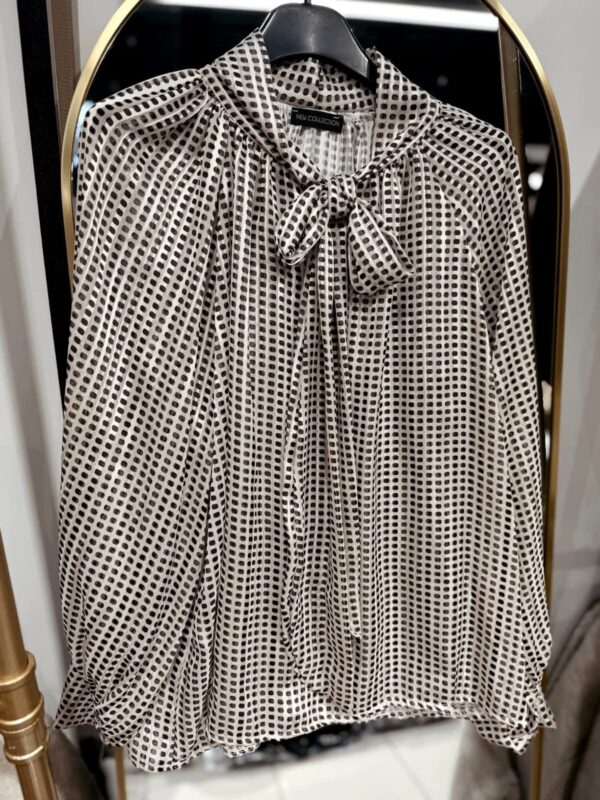 Bluzka koszulowa z wiązaniem