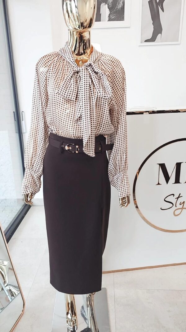 Bluzka koszulowa z wiązaniem