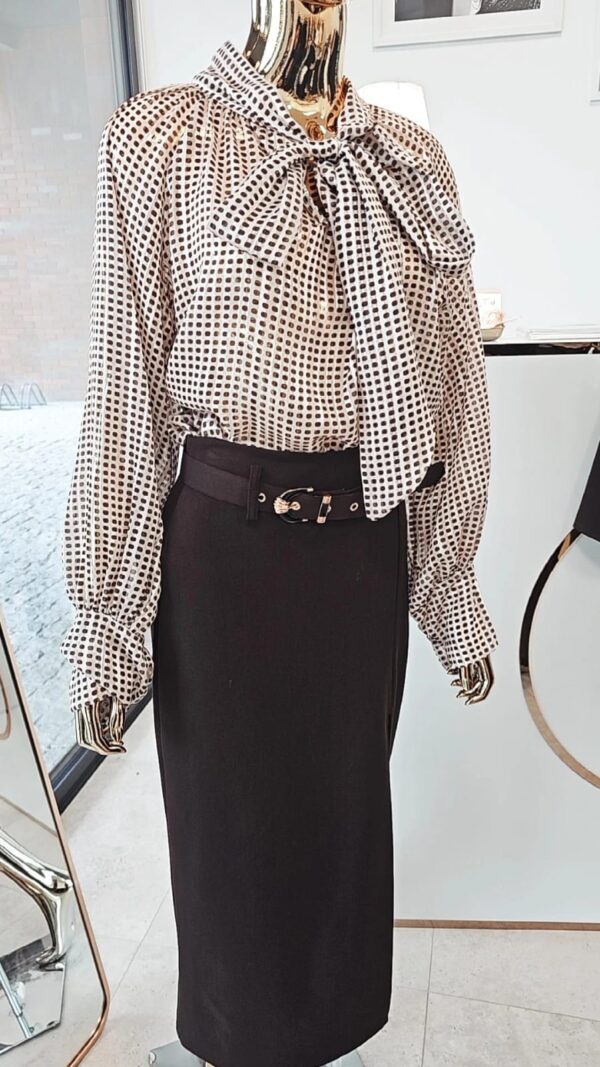 Bluzka koszulowa z wiązaniem