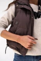 Bezrękawnik damski-czekolada