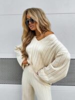 Komplet CANDICE-jasny beż