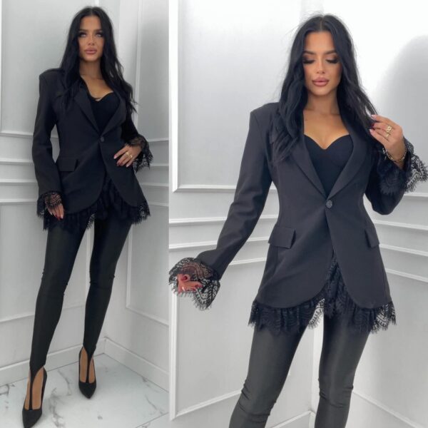 Damska marynarka z koronką