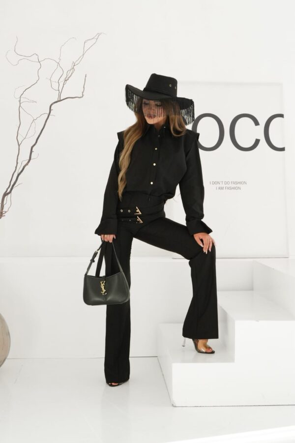 Czarne spodnie damskie ELISABET