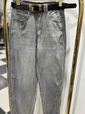 Jeansy BALLOON fit szare