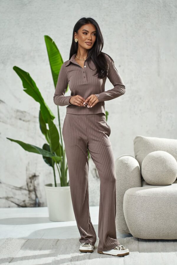 Komplet LoLa spodnie+bluzka mocca