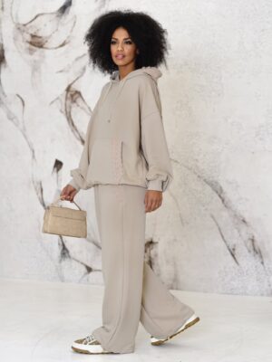 Beżowy komplet dresowy LOLA