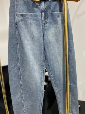 Jeansy Balloon fit niebieskie