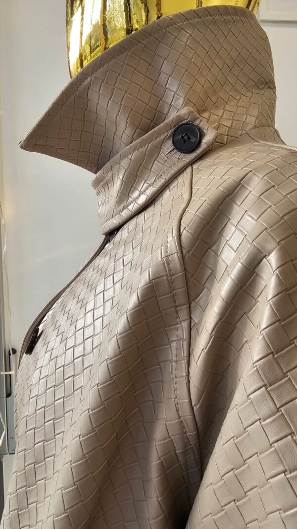 Kurtka bomber ekoskóra LUMINA chłodny beż