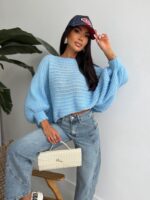 Sweter niebieski Soft Latino