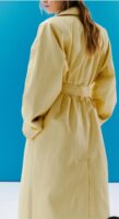 Płaszcz /Trencz w pięknym pastelowym odcieniu żółtego