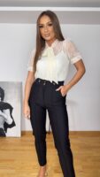 Bluzka z koronką-śmietnka
