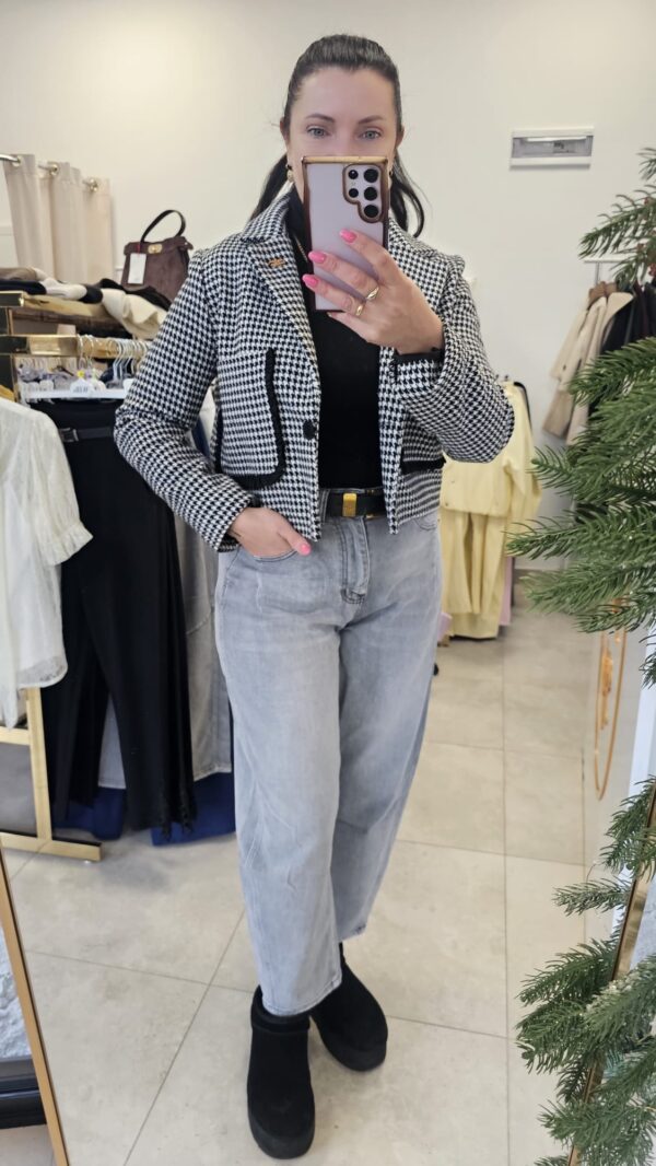 Jeansy BALLOON fit szare