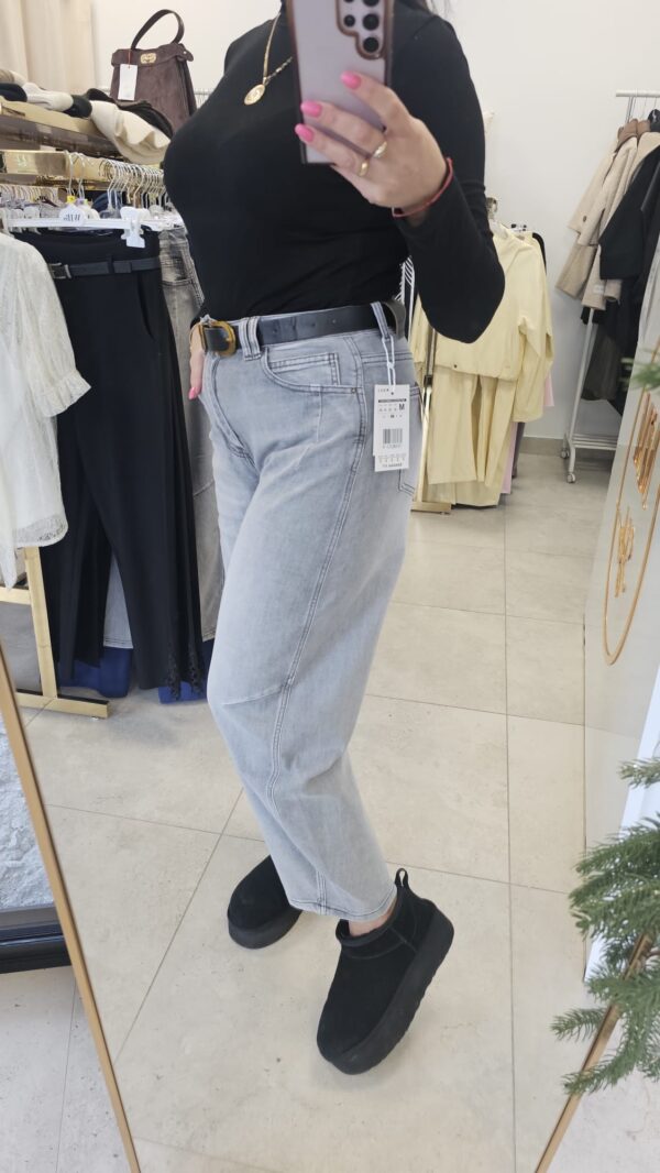 Jeansy BALLOON fit szare