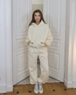 Damski komplet MUA bluza i spodnie-butter cream