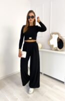 Komplet damski czarny