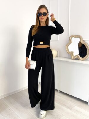 Komplet damski czarny