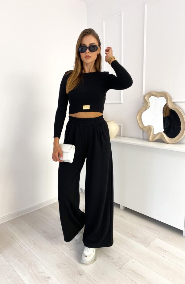 Komplet damski czarny