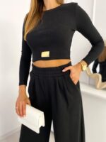 Komplet damski czarny