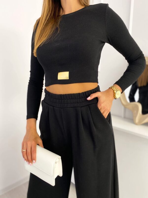 Komplet damski czarny