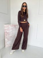 Komplet damski czekolada