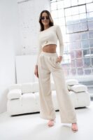 Komplet damski beżowy