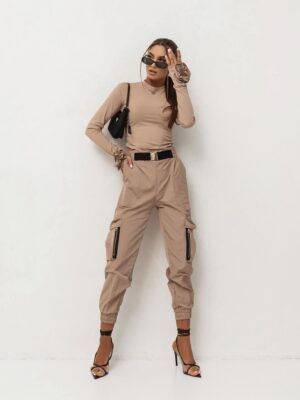 Spodnie ADDICT w kolorze beżowym