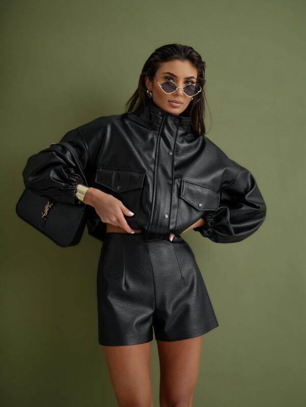 Kurtka MILLO eko skóra czarna