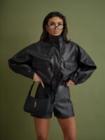 Kurtka MILLO eko skóra czarna