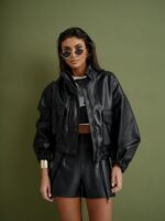 Kurtka MILLO eko skóra czarna