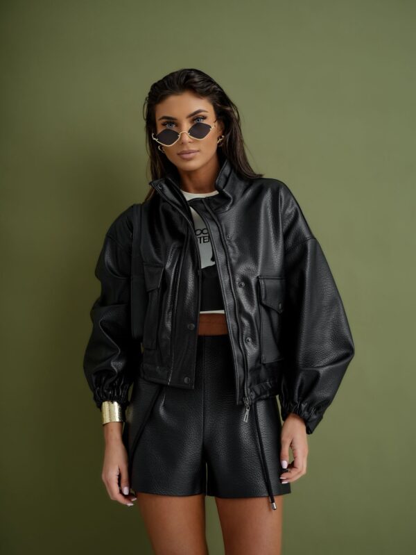 Kurtka MILLO eko skóra czarna