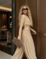 Damski kombinezon - szampański beż