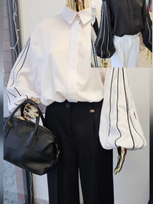 Koszula damska z lampasami