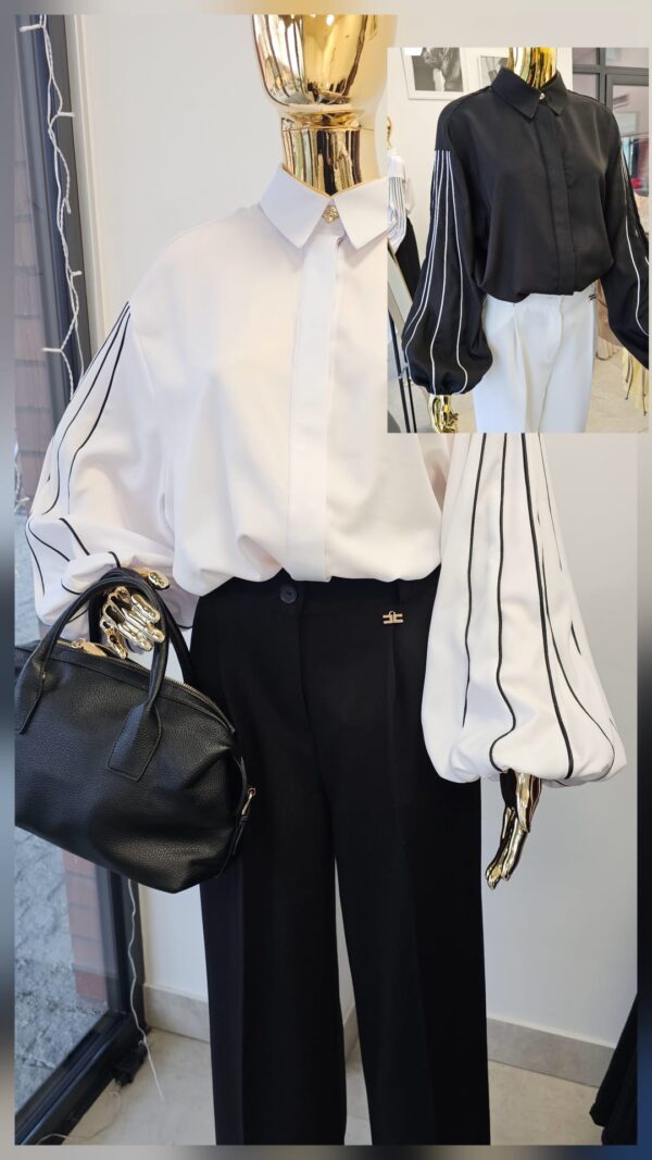 Koszula damska z lampasami