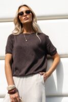 LEMONADA SWETER COTTON CZEKOLADA