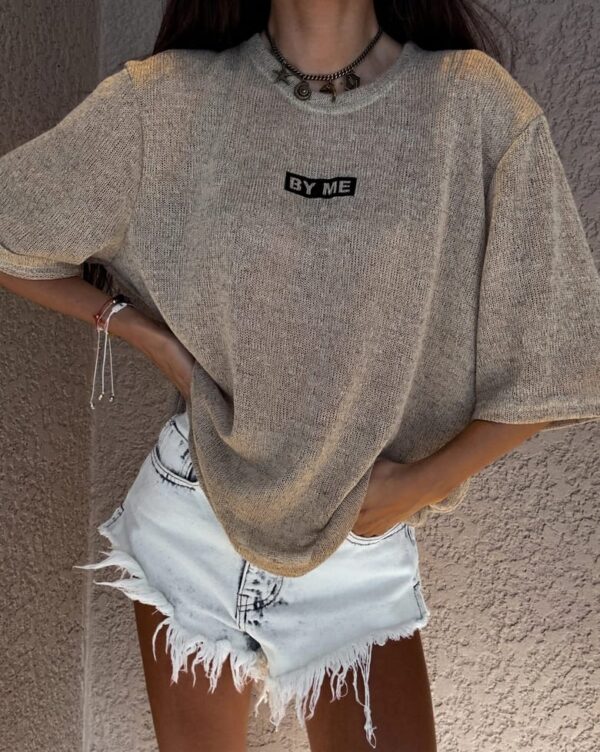 Bluzka T-shirt MARMARIS CORD by me beżowa