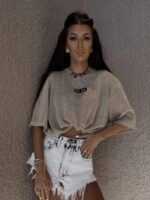 Bluzka T-shirt MARMARIS CORD by me beżowa