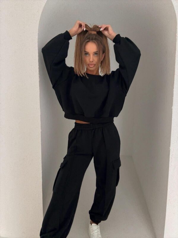 KOMPLET DRESOWY AGATHA- CZARNY