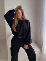 KOMPLET DRESOWY AGATHA- CZARNY