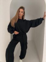 KOMPLET DRESOWY AGATHA- CZARNY