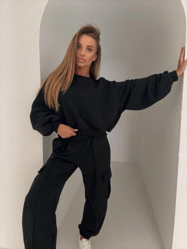 KOMPLET DRESOWY AGATHA- CZARNY